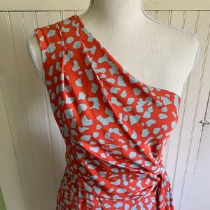 DVF One Shoulder Dress